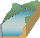 Illustration of Wivenhoe Dam in Queensland, Australia