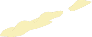 Illustration of sandy barrier islands