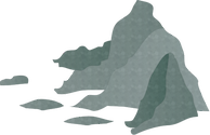 Illustration of seastack