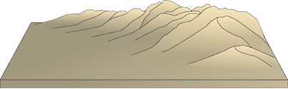 Illustration of mountain range