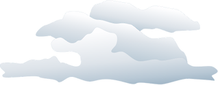 Illustration of stratocumulus clouds, belonging to a class characterized by large dark, rounded masses, usually in groups, lines, or waves. Weak convective currents create shallow cloud layers because of drier, stable air above preventing continued vertical development. Vast areas of subtropical and polar oceans are covered with massive sheets of stratocumuli.