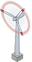 Illustration of a wind turbine
