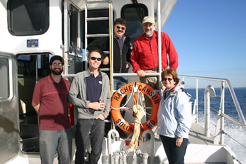 Aboard the research vessel R/V Rachel Carson