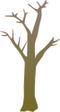 Illustration of a generic tree in winter.