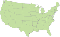 Illustration map of the United States
