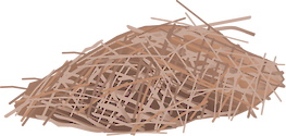 Illustration of a beaver hut