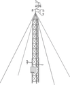 Illustration of a meteorological tower