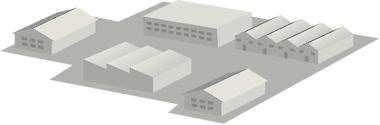 Illustration of an industrial park