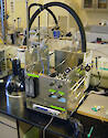 Isotope ratio mass spectrometer equipment to analyze dissolved gases in water samples