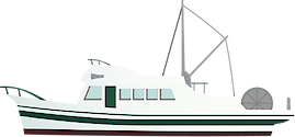 Illustration of a benthic trawler