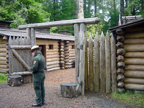 Fort Clatsop is located at the Lewis and Clark National Historical Park in Oregon, USA.