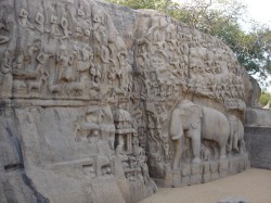 Granite carving in Mamallapuram
