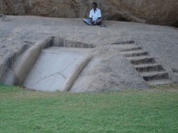 Slide at base of Arjuna's penance