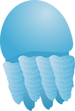 Illustration of a Catostylus Mosaicus (Jelly Blubber)