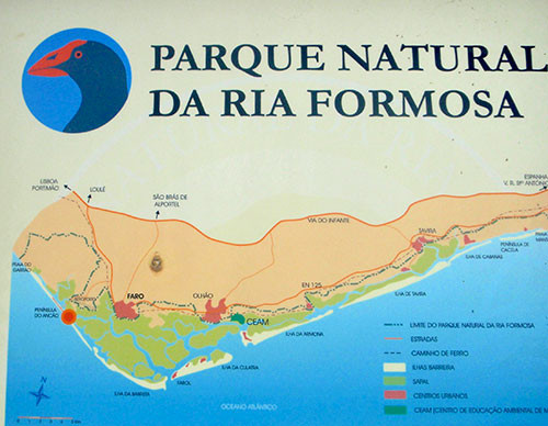 Ria Formosa map