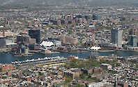 An aerial view of the UMCES IMET building in Baltimore, Maryland