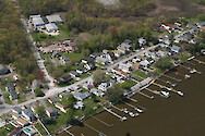 Waterfront properties on Back River, Maryland