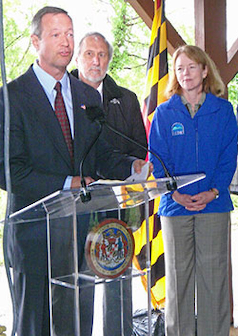 Governor O'Malley speaking at the report card release.