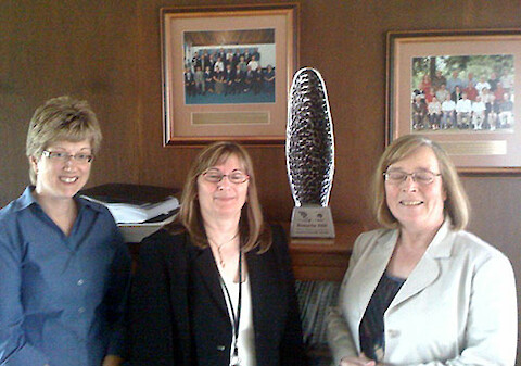 GRCA staff with their International Riverprize trophy.