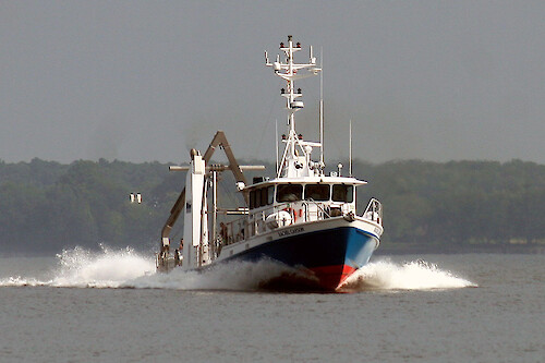 The R/V Rachel Carson is the flagship research vessel for UMCES scientists studying Chesapeake Bay.