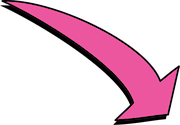 Arrow representing bacteria inputs or flows