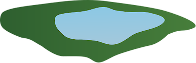 Illustration of a generic lake, that can be added to any diagram.