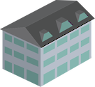 Illustration of a city building.
