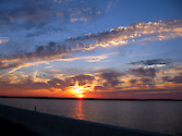 Sunset over Choptank River in Maryland
