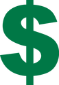 Illustration of a dollar or peso sign ($), which is a symbol primarily used to indicate the various peso and dollar units of currency around the world.