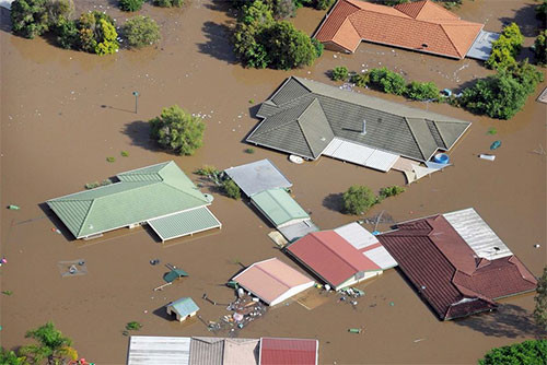 Ipswich in flood