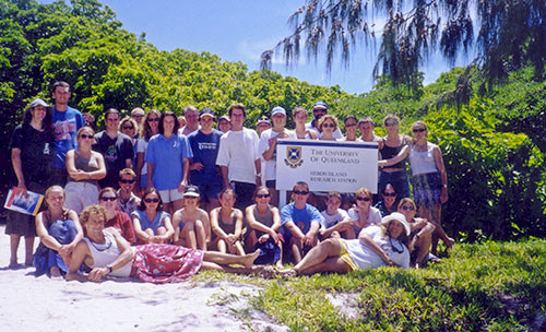 Heron Island students