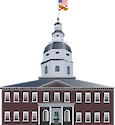 The Maryland State House is located in Annapolis and is the oldest state capitol in continuous legislative use, dating to 1772. It houses the Maryland General Assembly and offices of the Governor and Lieutenant Governor. 