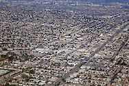 Aerial view of the City of Los Angeles (LA). 