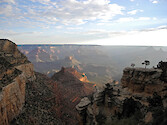 Morning view from the South Rim of the Grand Canyon National Park.