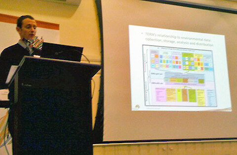Prof Stuart Phinn presenting at TERN symposium 2011