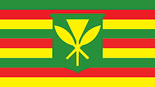 The Kanaka Maoli is considered by many native Hawaiians to be the original flag of the Kingdom of Hawaii. It has eight stripes representing the eight islands of Hawaii.