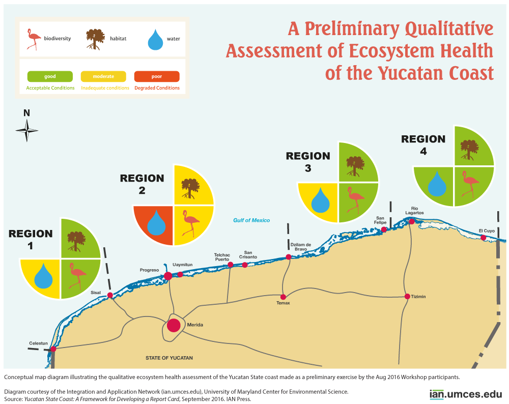 A preliminary qualitative assessment of ecosystem health of the Yucatan coast Media Library