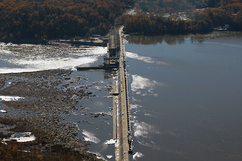 Conowingo Dam is the last Dam on the Susquehanna River before it empties into the Upper Chesapeake Bay. This is a series of photos taken on an overflight of the Dam and surrounding sites during mid-November, 2015. Conowingo Dam 7