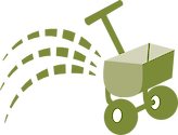 An icon representing the use or prohibition of lawn fertilizer application.