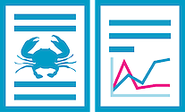 An icon representing a science report or journal publication.