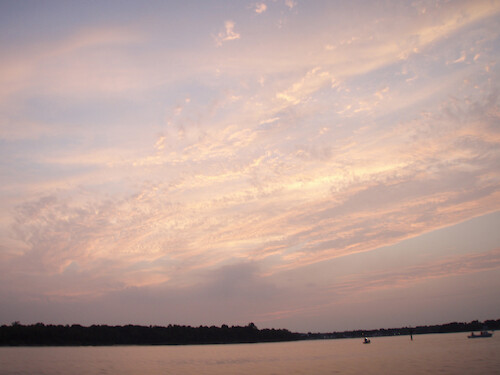 Sunset over the Patuxent River, tributary to Chesapeake Bay