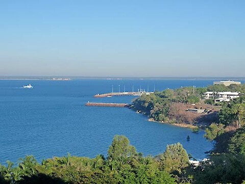 Darwin Harbour from the esplanade.