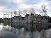 The town of Landshut along the River Isar