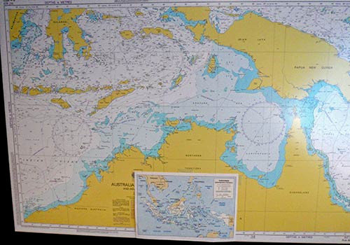 Arafura Timor seas map