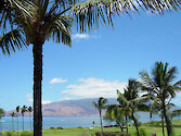 Lanai Island can be seen a short distance away from Kaanapali on the island of Maui. 