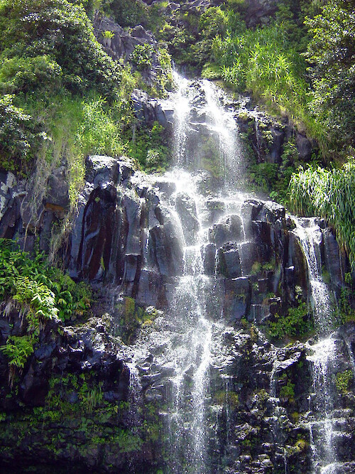 One of the waterfalls at Maui