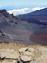 Haleakala Volcano's crater creates a variety of geological structures with various geochemical compositions 