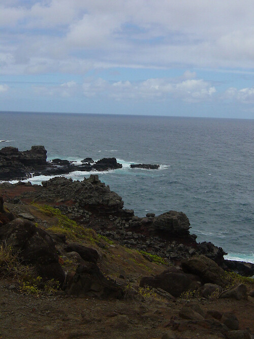 Lava rocks form this portion of Maui's coast 