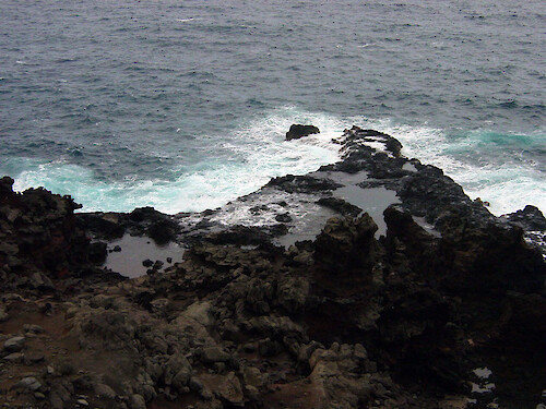 Tide pools form in the lava rocks along portions of Maui's coast 