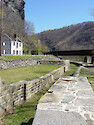 This disused lock system for the canal is found near the confluence of the Shenandoah and Potomac Rivers at Harper's Ferry, West Virginia 